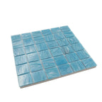 Ocean Surf Glossy 2" Mixed Squares Glass Pool Tile | Tile Club