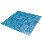 Pool Splash Glossy 2" Mixed Squares Glass Tile | Tile Club