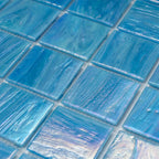 Pool Splash Glossy 2" Mixed Squares Glass Tile | Tile Club
