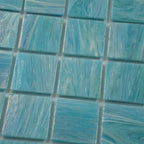 Mermaid Lagoon 2" Mixed Squares Glass Pool Tile | Tile Club