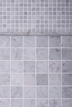2X2 White Carrara Honed Mosaic Tile | Tile Club