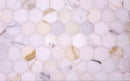 11.8" x 11.8" 2" Calacatta Gold Hexagon Tile
