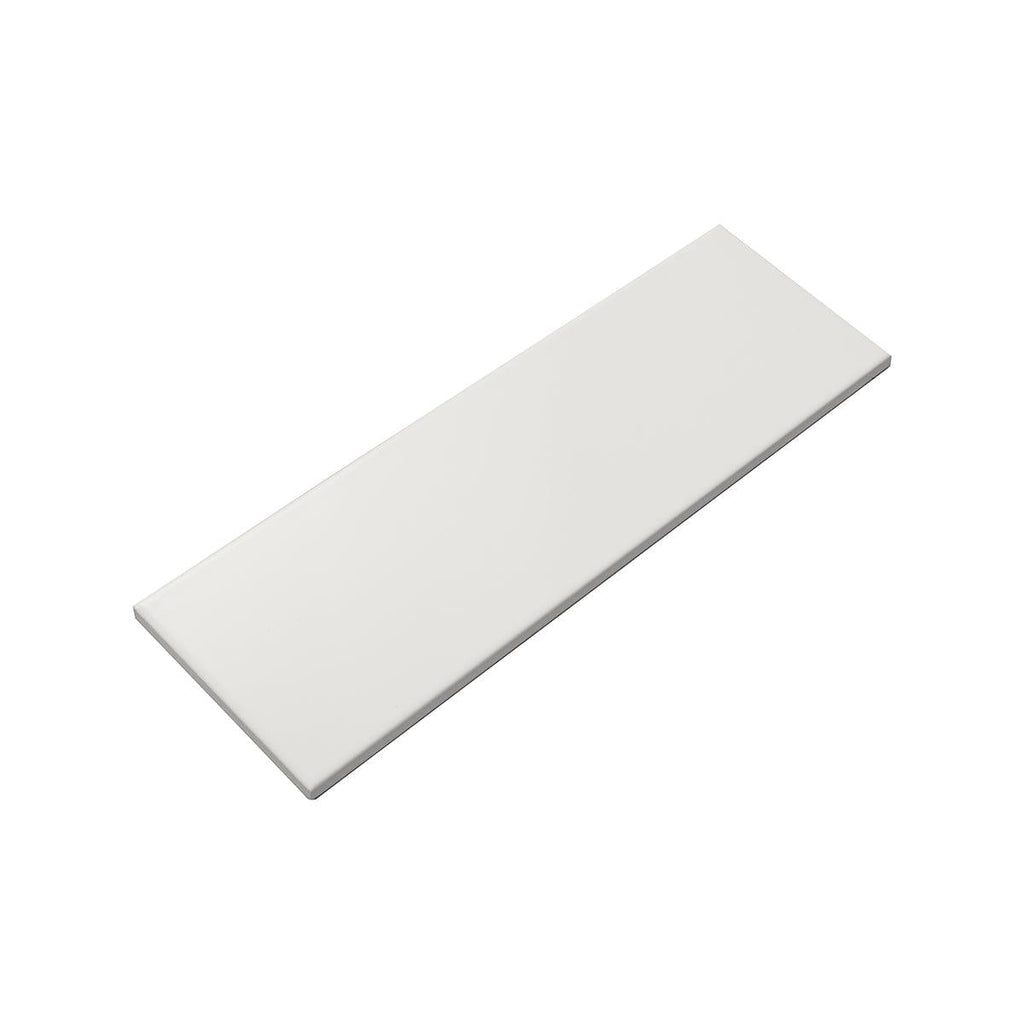 Polished White Ceramic Subway Wall Tile 4x12 | Tile Club