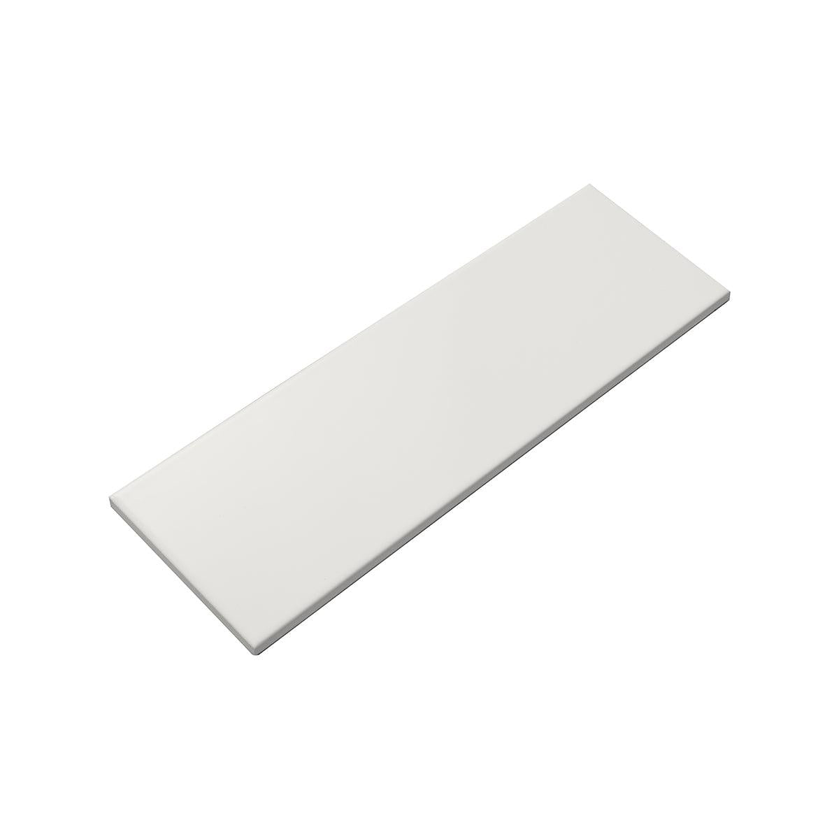 Polished White Ceramic Subway Wall Tile 4x12 | Tile Club