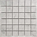 Tile Club | 2X2 White Carrara Honed Mosaic Wall & Floor Tile position: 1