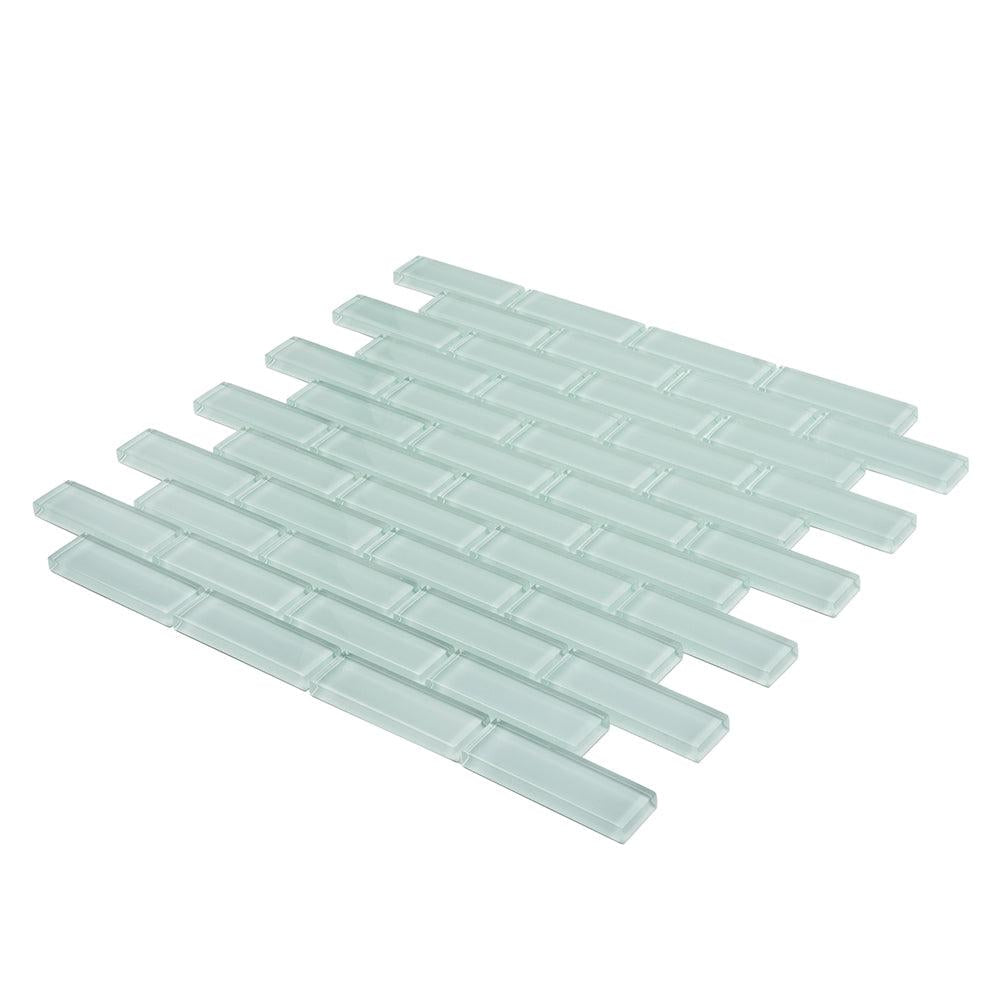 Pale Aqua Glass Brick Tile | Tile Club