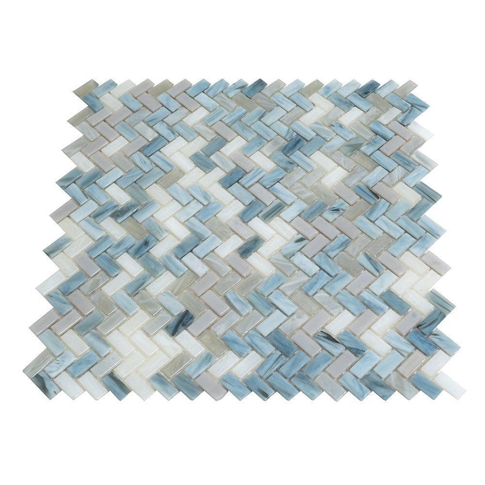 Blue Pearl Herringbone Mosaic Tile | Tile Club