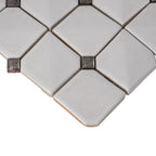 Chateau White Square Ceramic Mosaic Tile | Tile Club