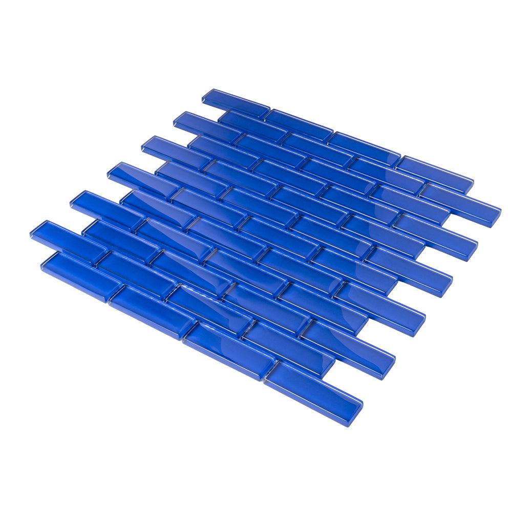 Cobalt Blue Glass Brick Tile | Tile Club