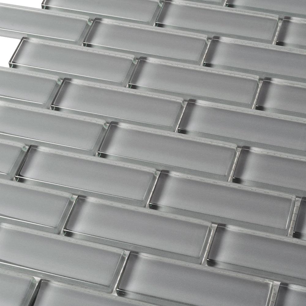 Cool Gray Glass Brick Tile | Tile Club