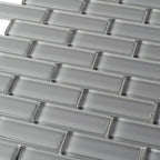 Cool Gray Glass Brick Tile | Tile Club