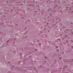 Diamond Mauve Rose Glass Pebble Mosaic Tile | Tile Club