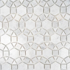 Enigma Bianco Carrara Marble Mosaic Tile | Tile Club
