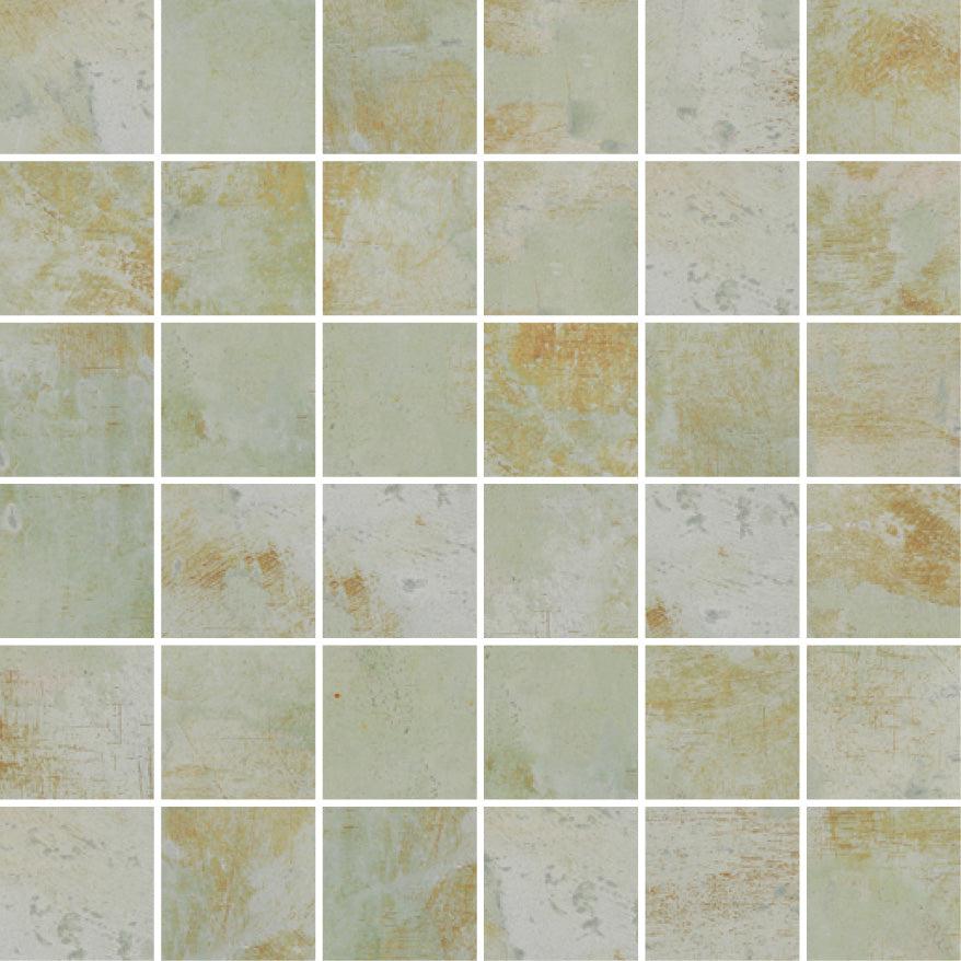 Gilded Age Green Porcelain Mosaic | Tile Club