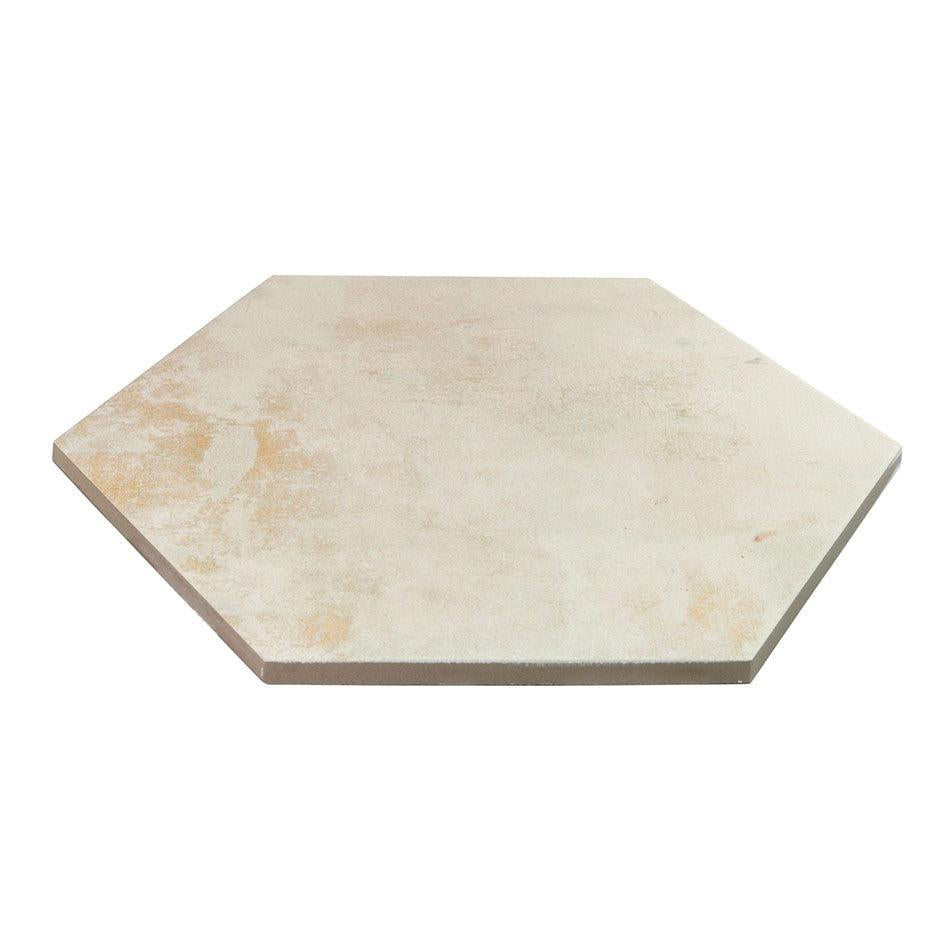 Gilded Age Ivory Hexagon Porcelain Tile | Tile Club