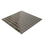Glacier Ash Gray 1X1 Polished Glass Tile | Tile Club
