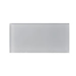 Glacier Aura Gray 3X6 Frosted Glass Tile Position: 1