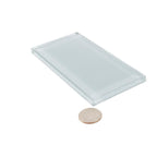 Glacier Aura Gray 3X6 Polished Glass Subway Tile | Tile Club
