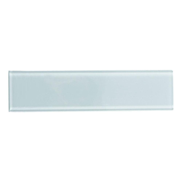Glacier Aura Gray 4X16 Polished Glass Tile Sample