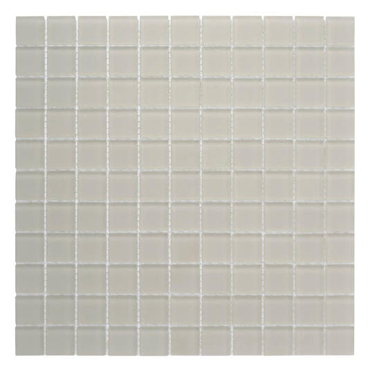 Glacier Beach 1X1 Frosted Glass Tile Sample