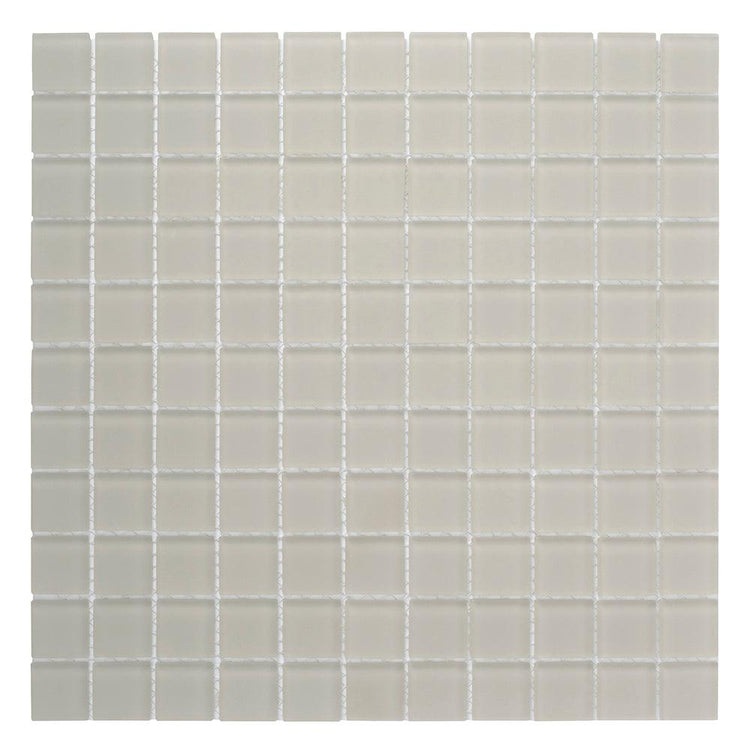 Glacier Beach 1X1 Frosted Glass Tile Sample