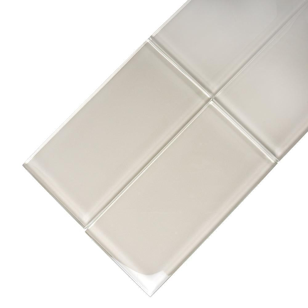 GLACIER BEACH 3" x 6" POLISHED Glass Subway TILE | Tile Club
