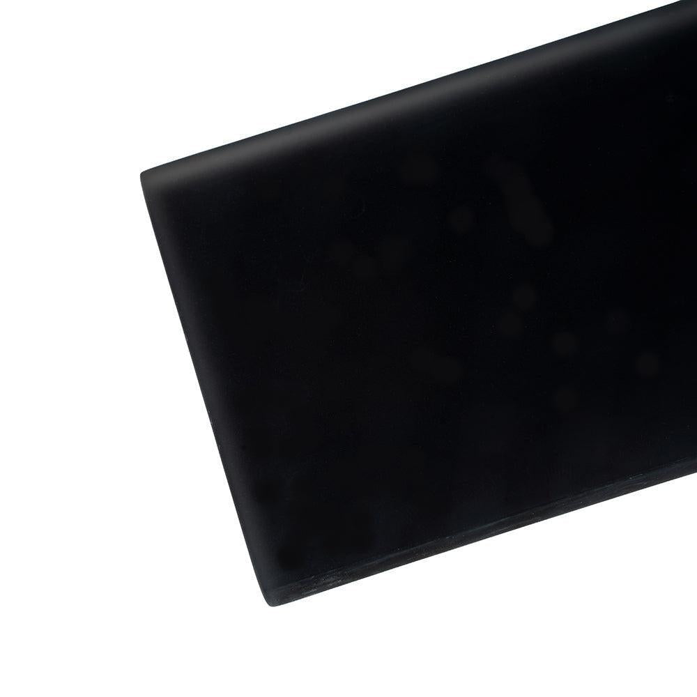 Glacier Black 3x12 Frosted Glass Tile | Tile Club