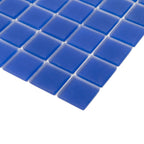 Glacier Cobalt Blue 1x1 Matte Glass Tile | Tile Club