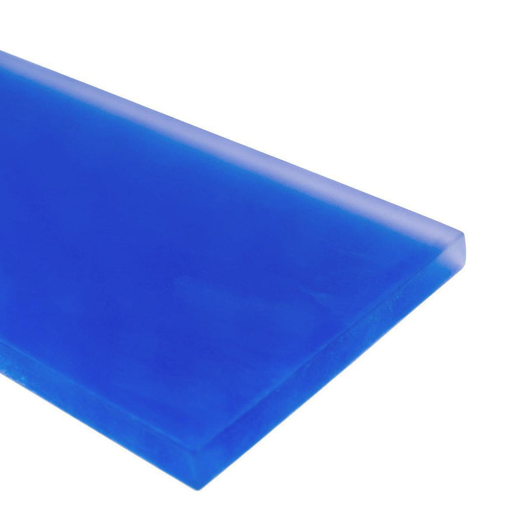 Glacier Cobalt Blue 3X12 Frosted Glass Tile | Tile Club