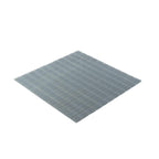 Glacier Dark Gray 1X1 Frosted Glass Tile | Tile Club