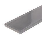 Glacier Dark Gray 3"x12" Polished Glass Tile | Tile Club