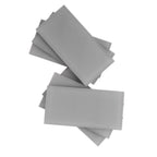 Glacier Dark Gray 3"x6" Frosted Glass Subway Tile | Tile Club