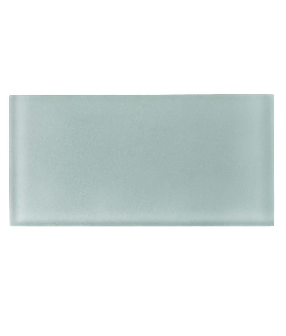 Glacier Gray 3X6 Frosted Glass Tile