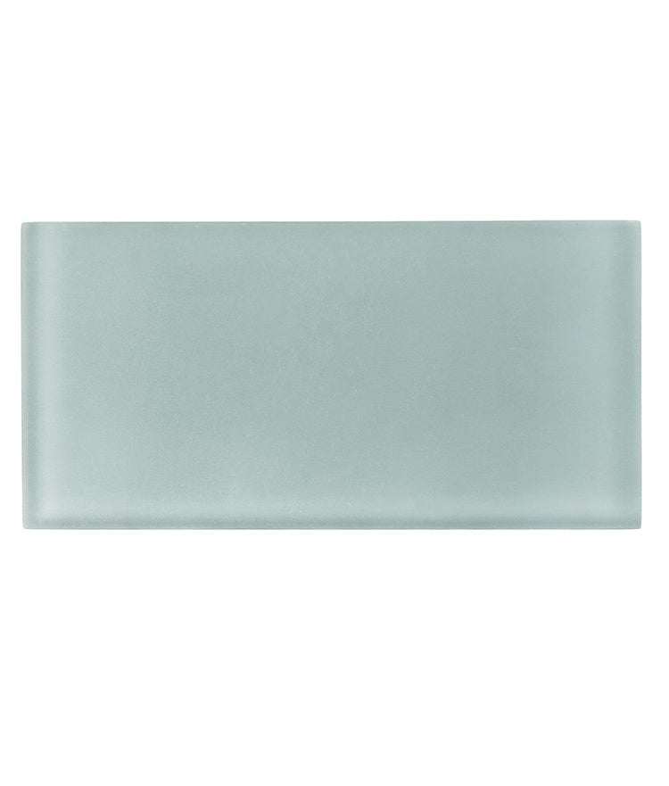 Glacier Gray 3X6 Frosted Glass Tile Sample