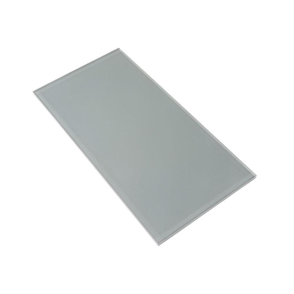Glacier Gray 8X16 Polished Glass Tile
