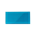Glacier Ocean Blue 3" x 6" Polished Glass Subway Tile | Tile Club