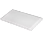 Glacier Pure White 3"x6" Frosted Glass Subway Tile | Tile Club