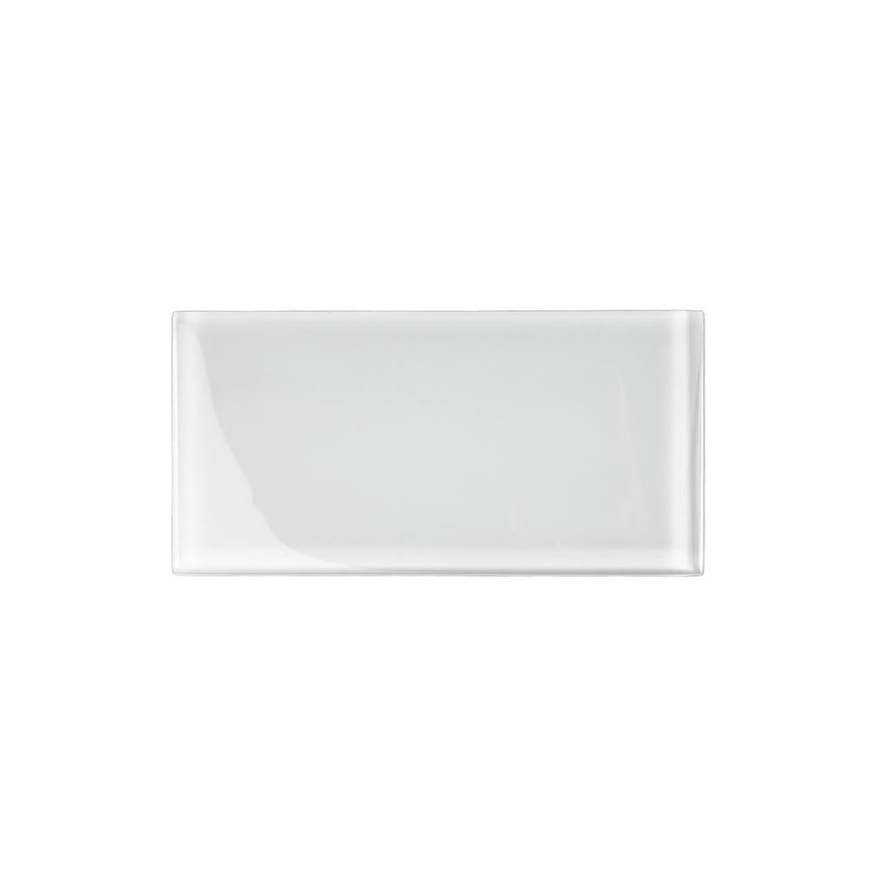 Glacier Pure White 3x6 Polished Glass Tile|Tile Club