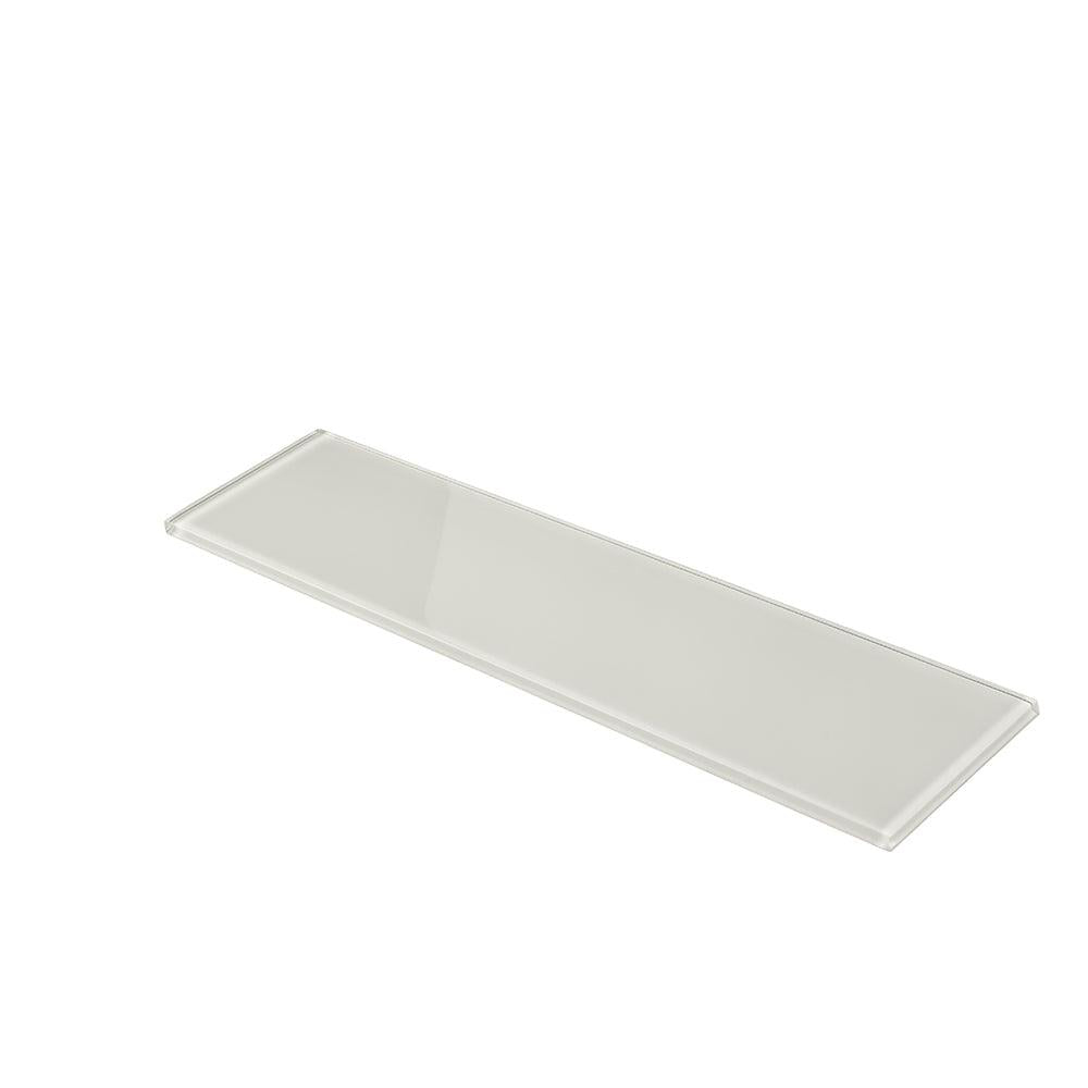 Glacier Pure White 4X16 Polished Glass Tile | Tile Club