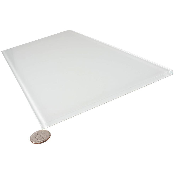 Glacier Pure White 8X16 Polished Glass Tile | Tile Club