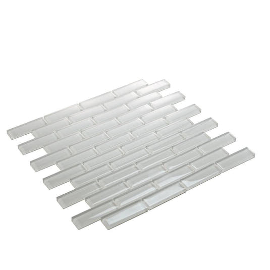 Ice White Glass Brick Tile | Tile Club