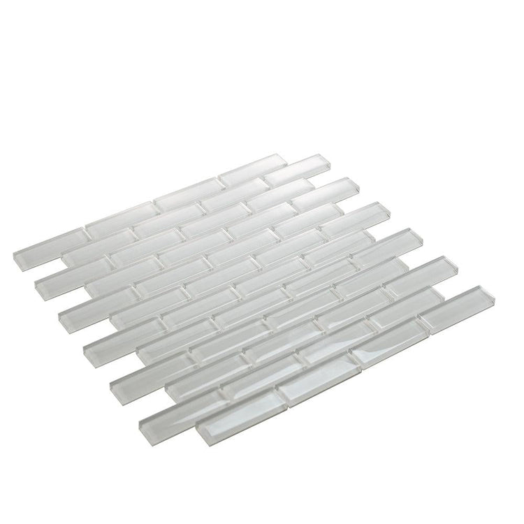 Ice White Glass Brick Tile | Tile Club