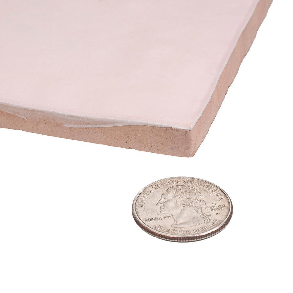 La Riviera Rose Pink Ceramic Square Tile 5.2" x 5.2" | Tile Club