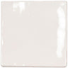 Lake White Ceramic Square Tile 4x4