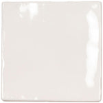 Lake White Glazed Ceramic Tile 4x4 Square | Tile Club