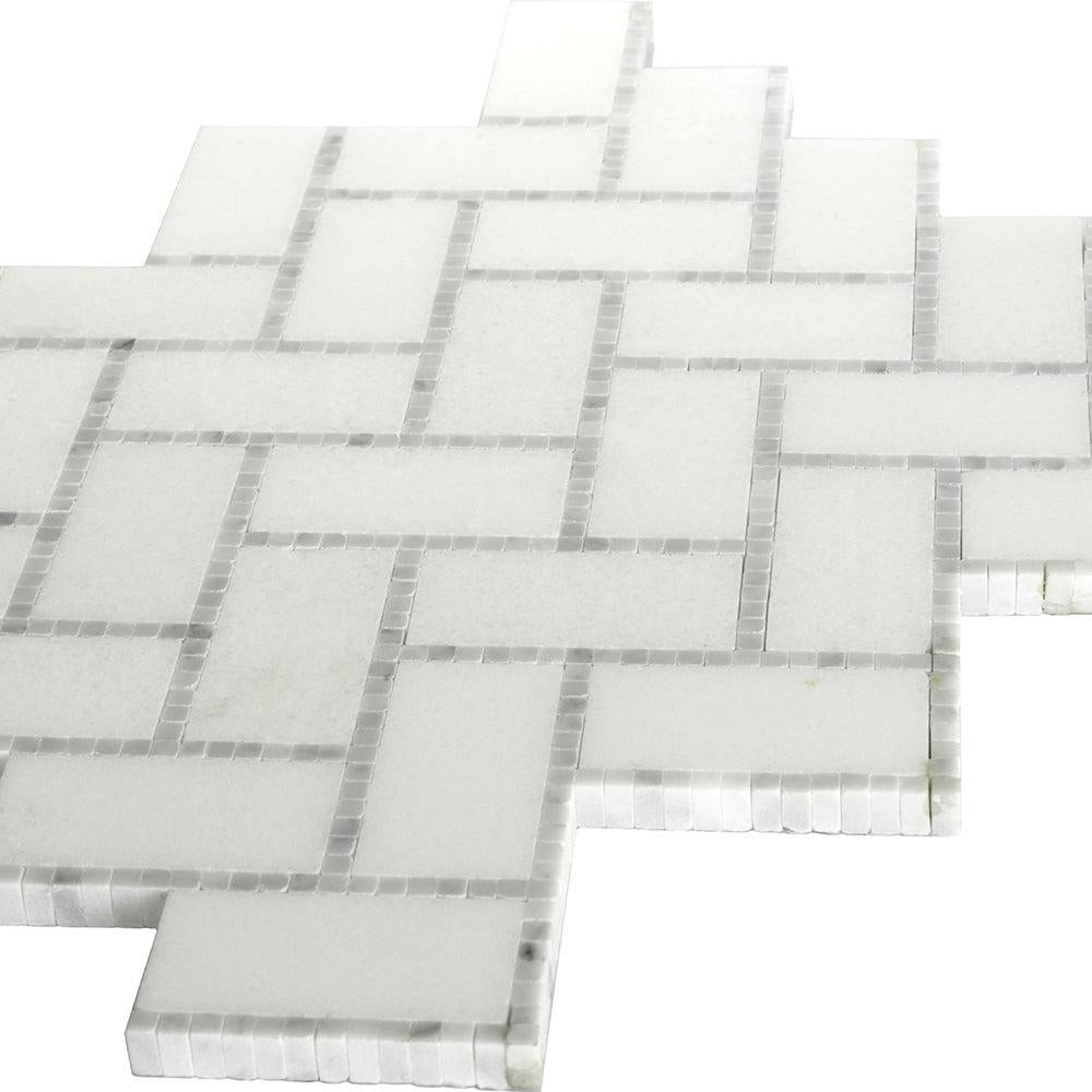 Lexington White Marble Mosaic Tile | Tile Club
