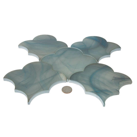 Sea Glass Cloud Blue Mosaic Tile | Tile Club