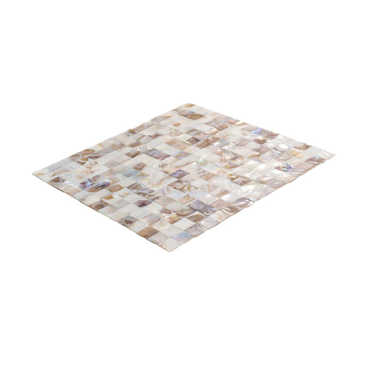 Seashell Dreams Square Mosaic Tile | Tile Club