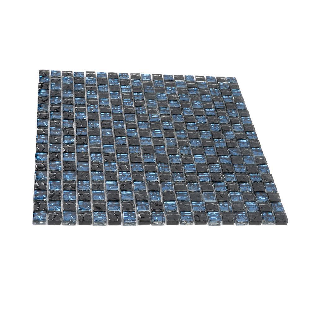 Shimmer Black Glass Mosaic Tile | Tile Club