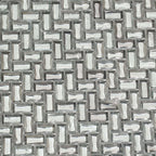 Silver Herringbone Mosaic Tile | Tile Club